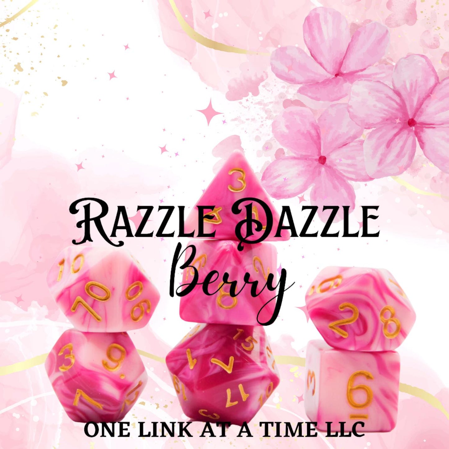 [RAZZLE DAZZLE BERRY] ACRYLIC DICE SET