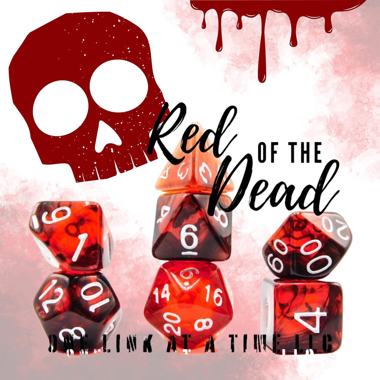 [RED OF THE DEAD] ACRYLIC DICE SET