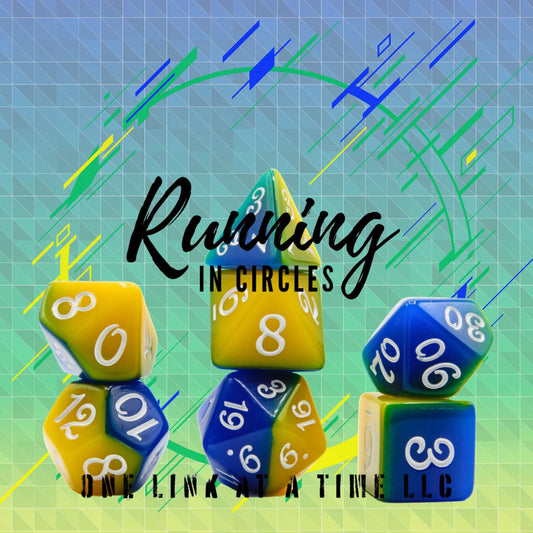 [RUNNING IN CIRCLES] ACRYLIC DICE SET