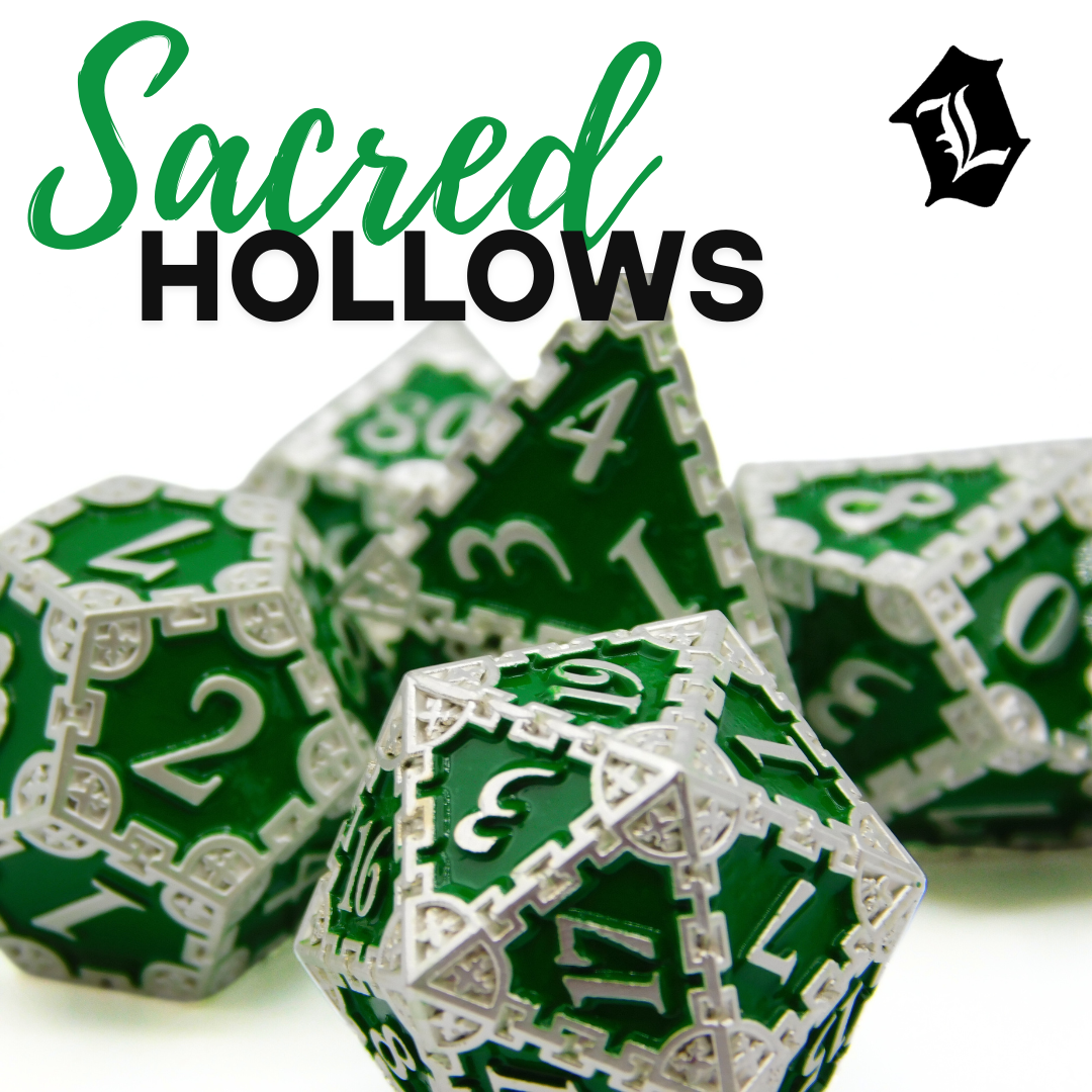 [SACRED HOLLOWS] SOLID METAL DICE SET