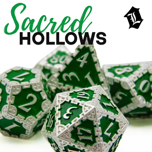 [SACRED HOLLOWS] SOLID METAL DICE SET