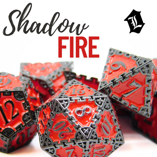 [SHADOW FIRE] SOLID METAL DICE SET