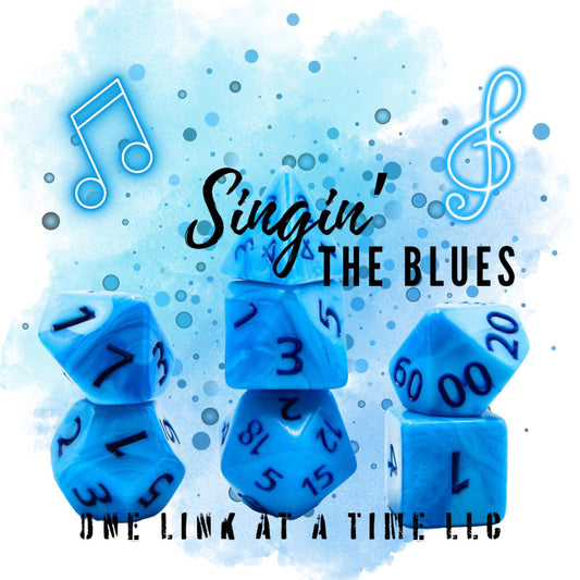 [SINGIN' THE BLUES] ACRYLIC DICE SET
