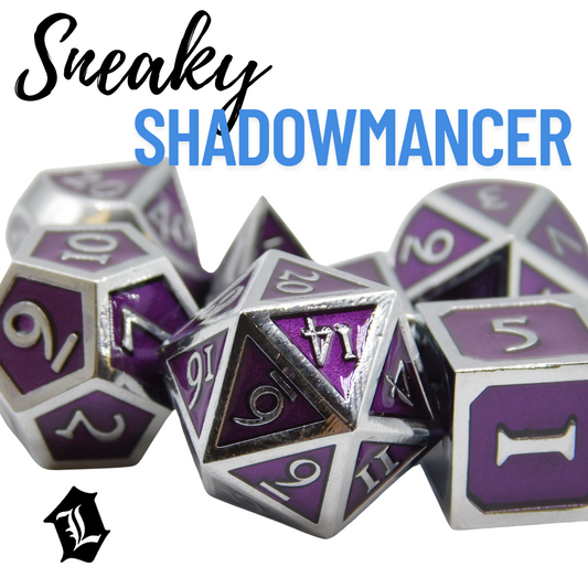 [SNEAKY SHADOWMANCER] SOLID METAL DICE SET