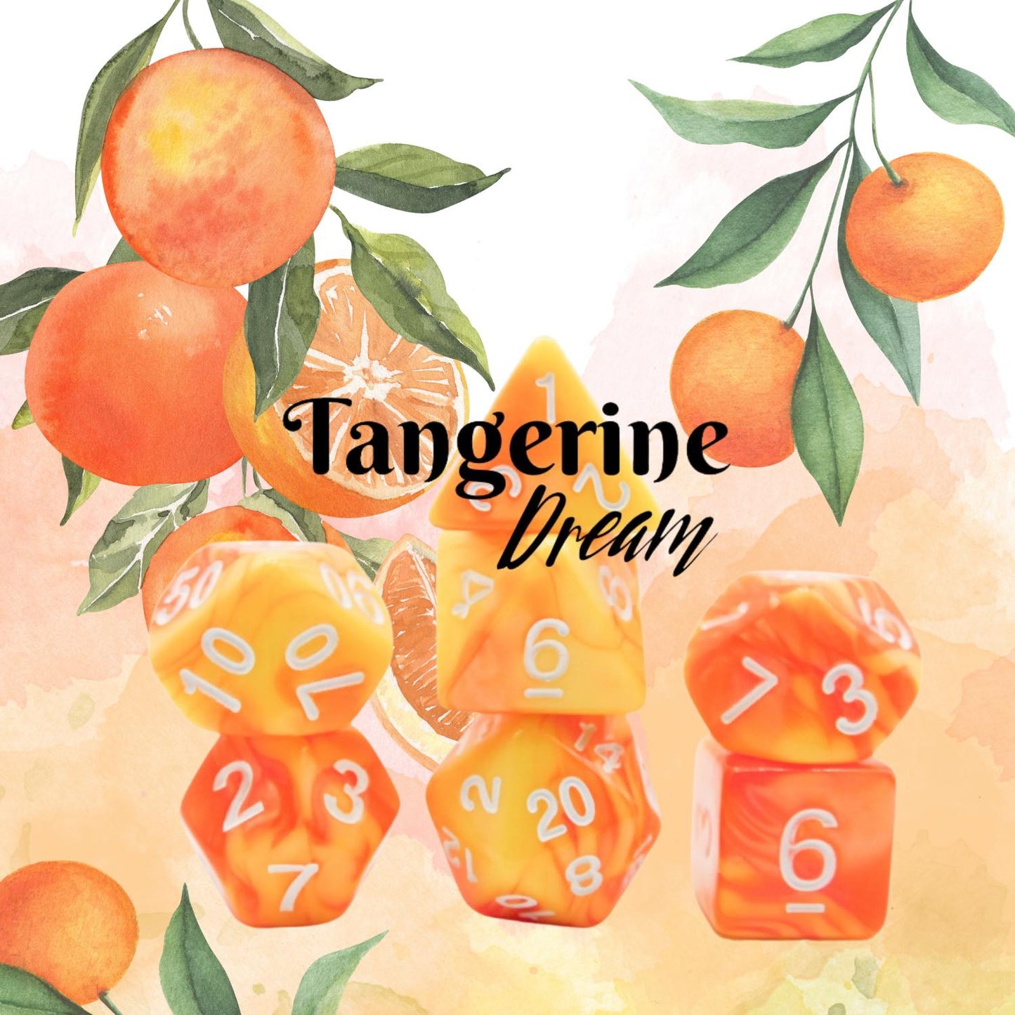 [TANGERINE DREAM] ACRYLIC DICE SET