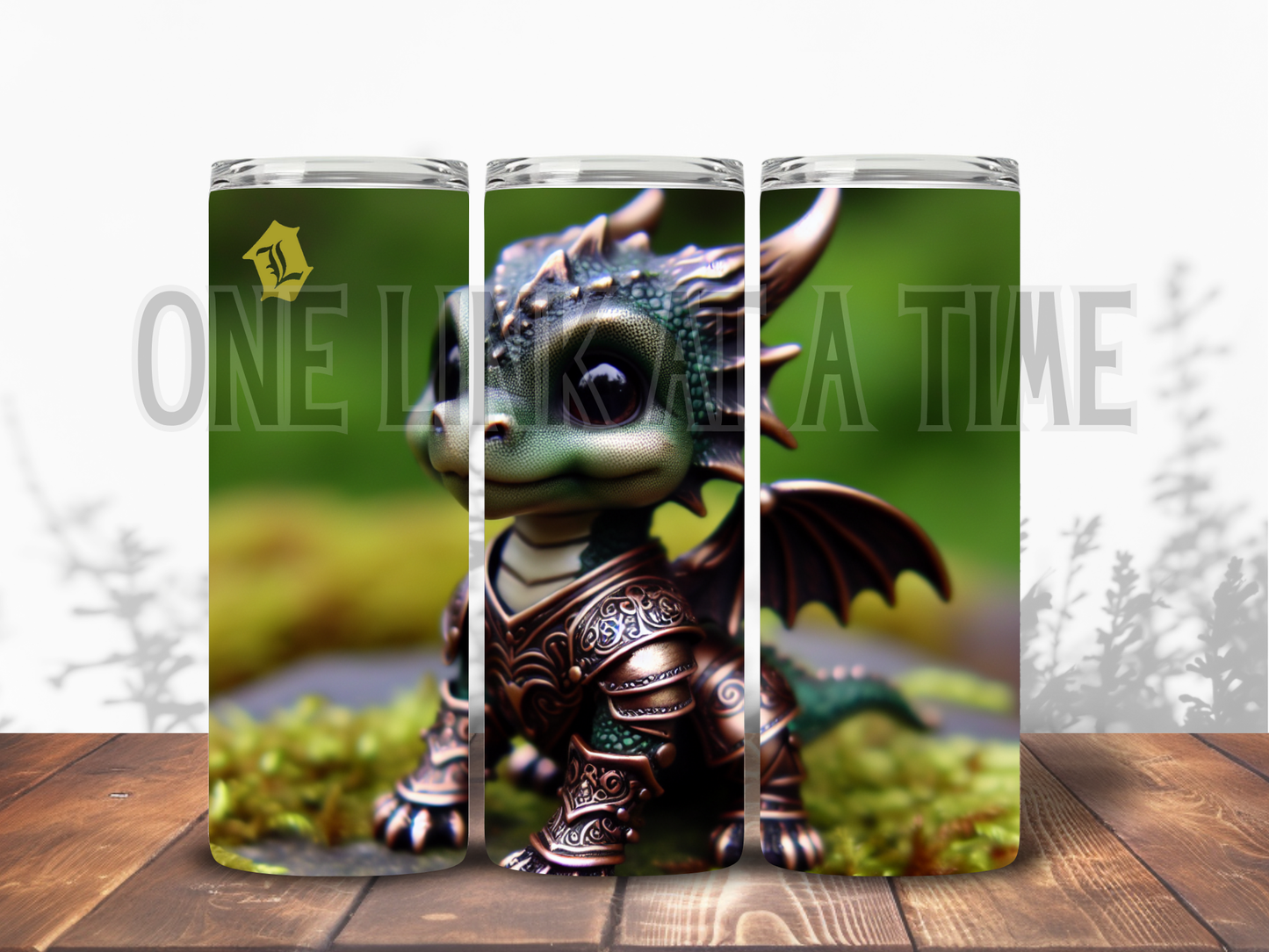 BABY DRAGON IN ARMOR BRANDED 20oz TUMBLER