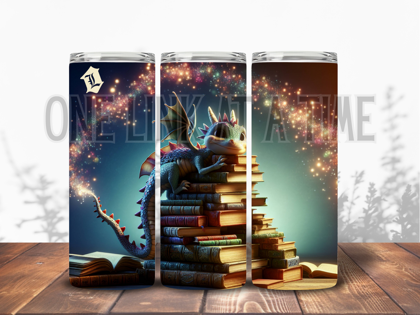 BABY MAGIC BOOK DRAGON BRANDED 20oz TUMBLER