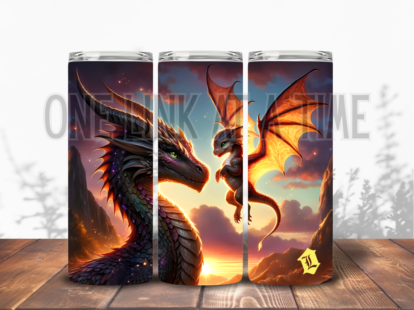 MOMMY & BABY DRAGON BRANDED 20oz TUMBLER