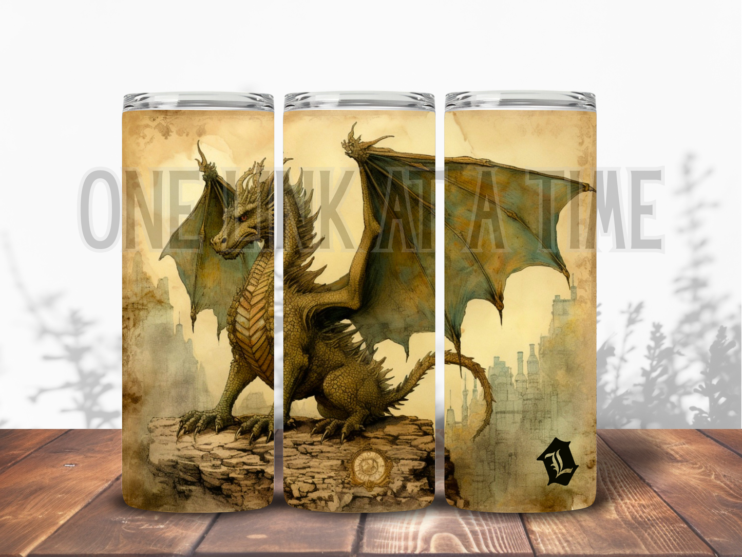 VINTAGE DRAGON BRANDED 20oz TUMBLER
