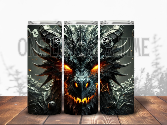 CLOSE UP DRAGON FACE BRANDED 20oz TUMBLER