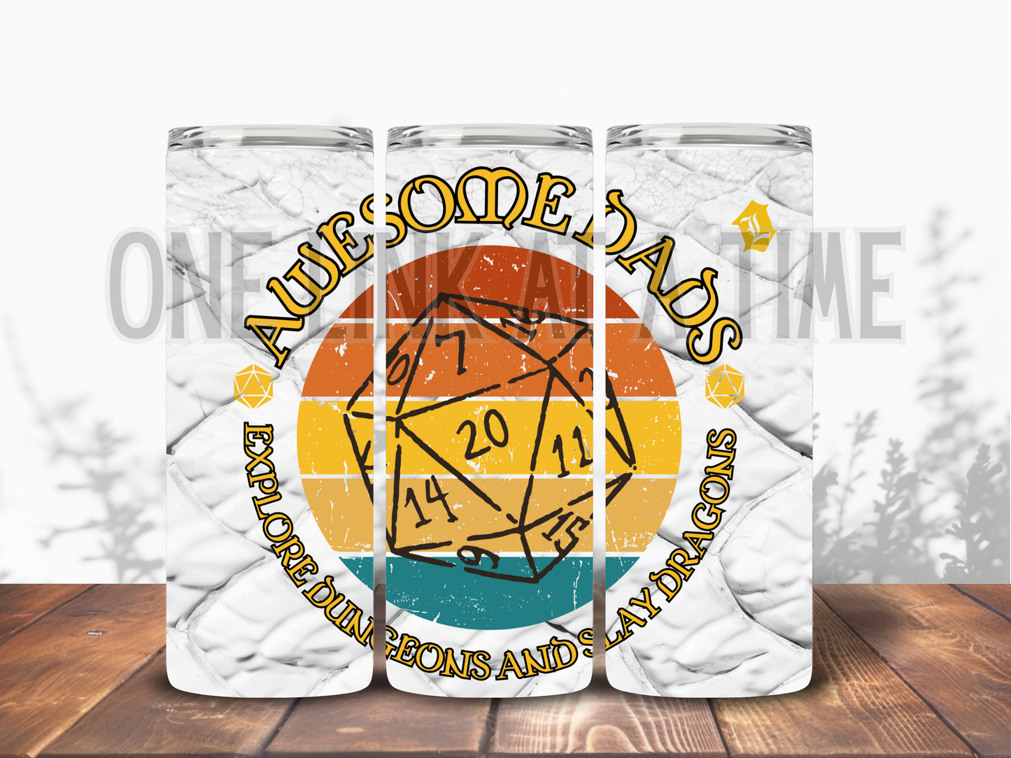 AWESOME DADS BRANDED 20oz TUMBLER