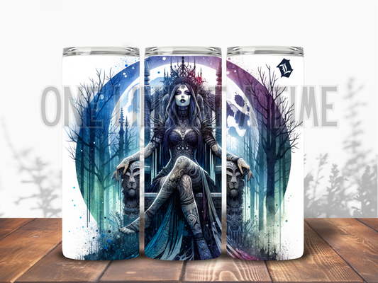TATTED MOON QUEEN THRONE BRANDED 20oz TUMBLER