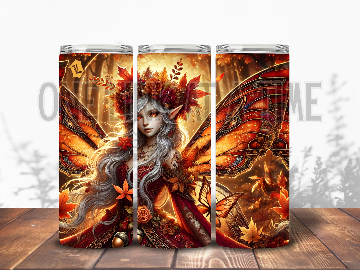 AUTUMN BUTTERFLY FAIRY BRANDED 20oz TUMBLER