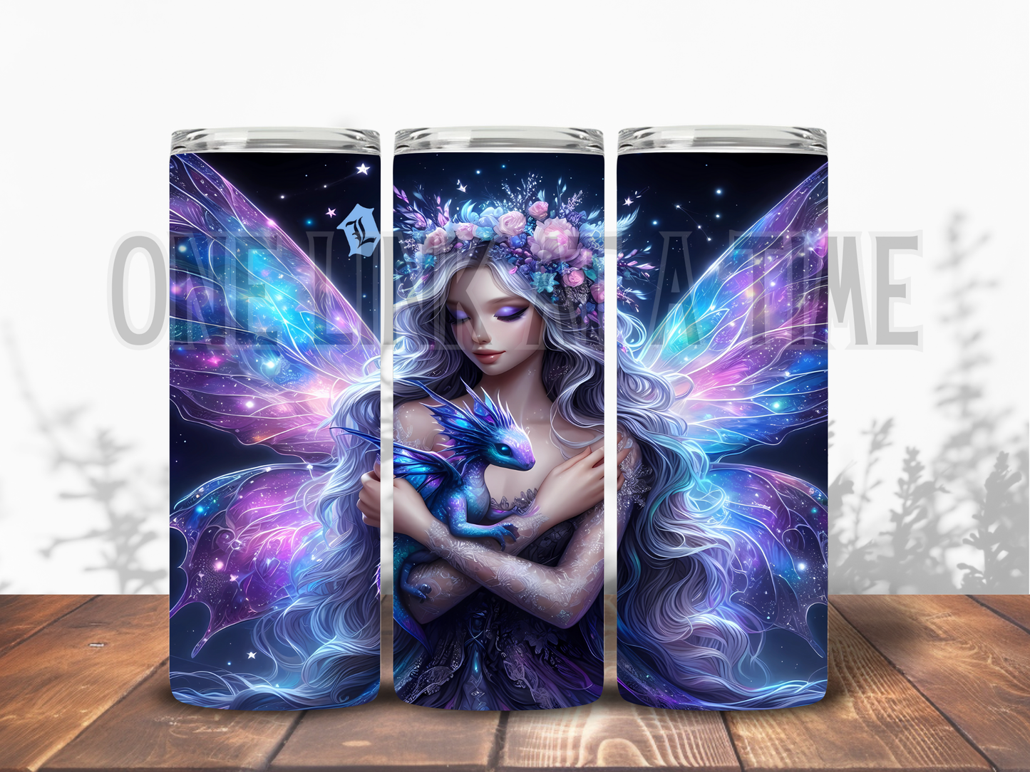 LIGHT FAIRY WITH BABY DRAGON BRANDED 20oz TUMBLER