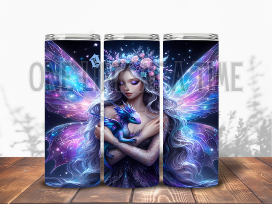 LIGHT FAIRY WITH BABY DRAGON BRANDED 20oz TUMBLER